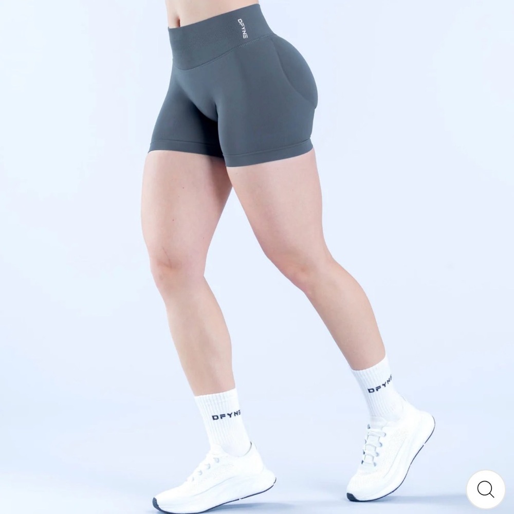 DFYNE SLATE GREY Impact Shorts | 4.5" Medium